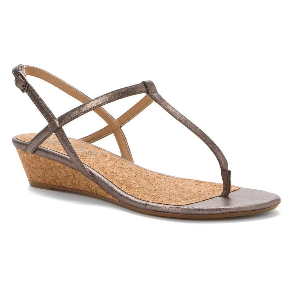 Splendid Silver / Pewter T- Sandal NIB Sz 9.5